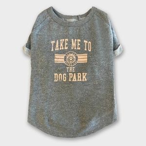 Grayson Pup Park Raglan Dog Pullover Gray Size M NWT